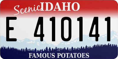 ID license plate E410141