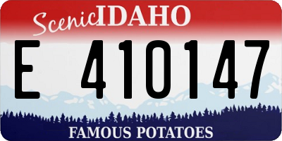 ID license plate E410147