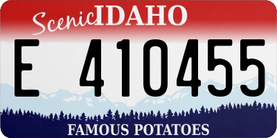 ID license plate E410455