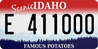 ID license plate E411000