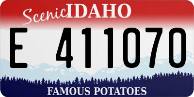 ID license plate E411070