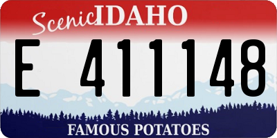 ID license plate E411148