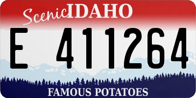 ID license plate E411264