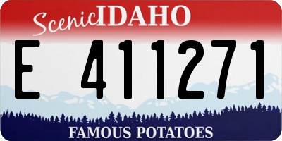 ID license plate E411271