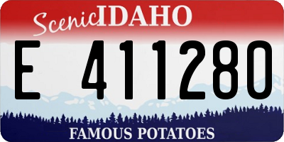 ID license plate E411280