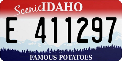 ID license plate E411297