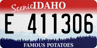 ID license plate E411306
