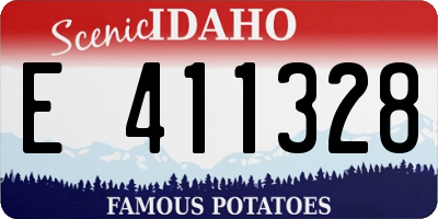 ID license plate E411328