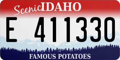 ID license plate E411330