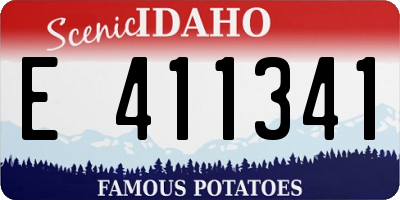 ID license plate E411341