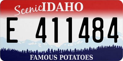 ID license plate E411484
