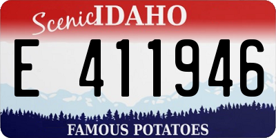 ID license plate E411946
