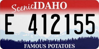 ID license plate E412155