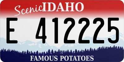 ID license plate E412225