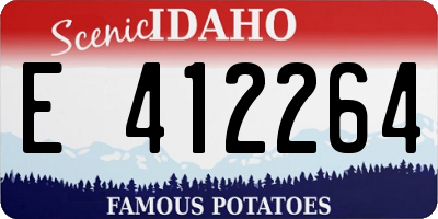 ID license plate E412264