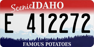 ID license plate E412272