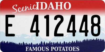ID license plate E412448