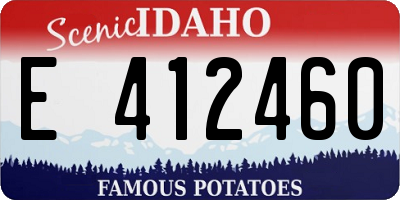 ID license plate E412460