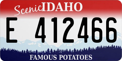 ID license plate E412466