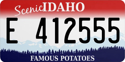 ID license plate E412555