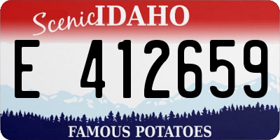 ID license plate E412659