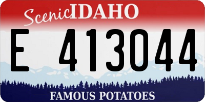 ID license plate E413044