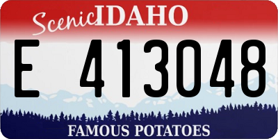 ID license plate E413048