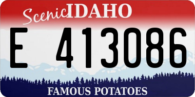 ID license plate E413086