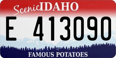ID license plate E413090