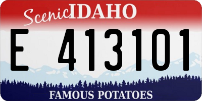 ID license plate E413101