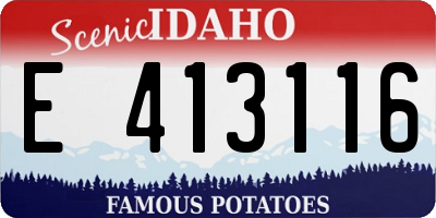 ID license plate E413116