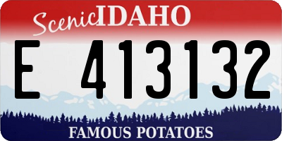 ID license plate E413132