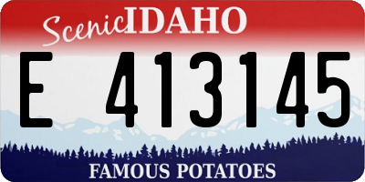 ID license plate E413145