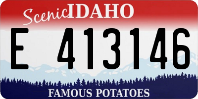 ID license plate E413146
