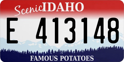ID license plate E413148