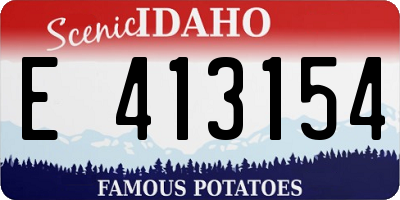 ID license plate E413154