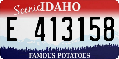 ID license plate E413158