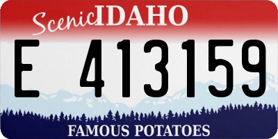ID license plate E413159