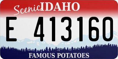 ID license plate E413160