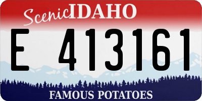 ID license plate E413161