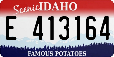 ID license plate E413164