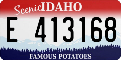 ID license plate E413168