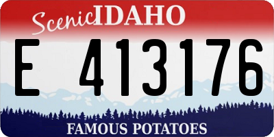 ID license plate E413176