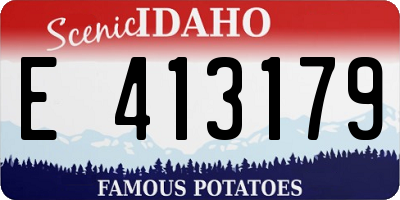 ID license plate E413179