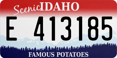 ID license plate E413185