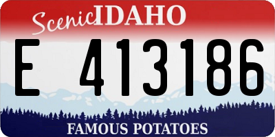 ID license plate E413186