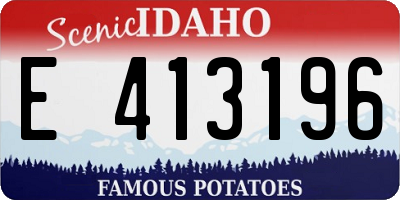 ID license plate E413196