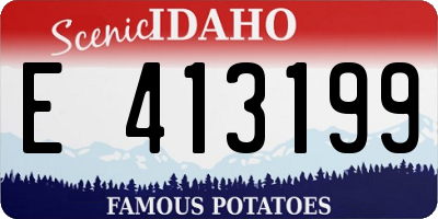 ID license plate E413199