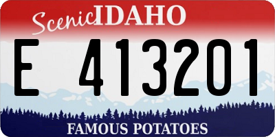 ID license plate E413201