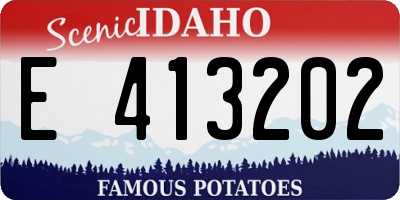 ID license plate E413202